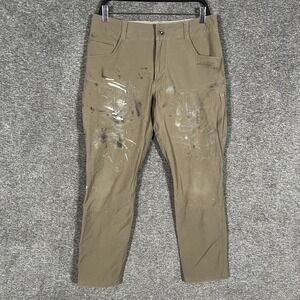 Kuhl Resistor Pants Mens 32x30 Khaki Hiking Outdoor Workwear Articulated
